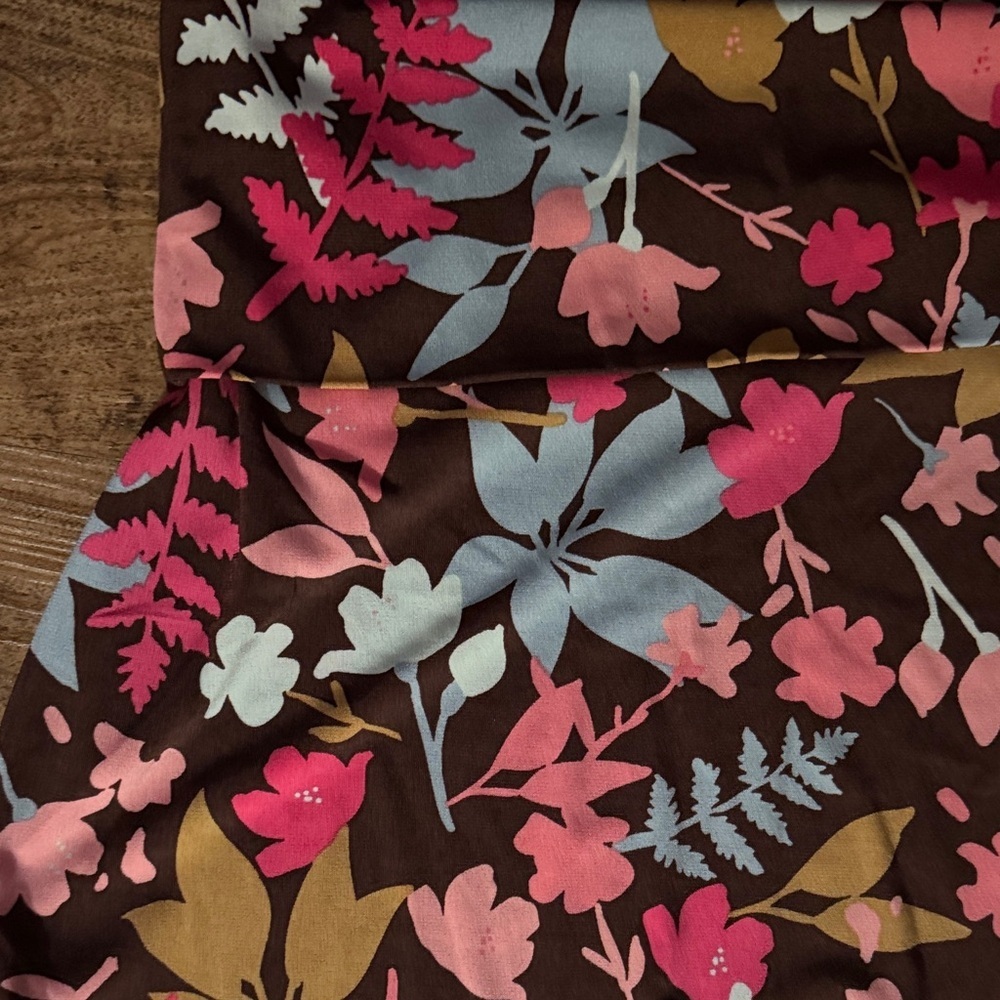 Floral Maxi Skirt - Pink, Blue, Brown - Picture 4 of 5